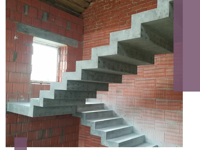 Бетонные лестницы под ключ в Копейске: монтаж, демонтаж, ремонт