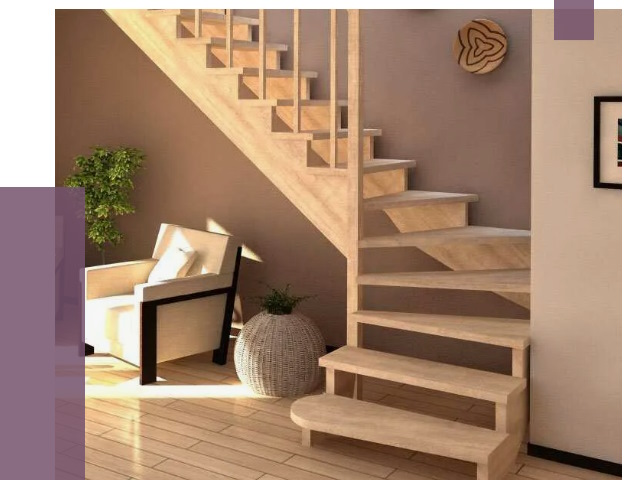 Изготовление Г-образных лестниц в Копейске от 18987 руб. 