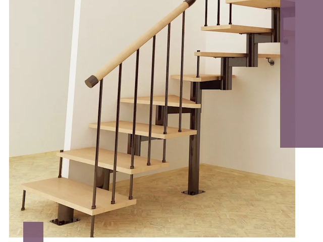 Монтаж лестниц на больцах в Копейске — быстро и надежно