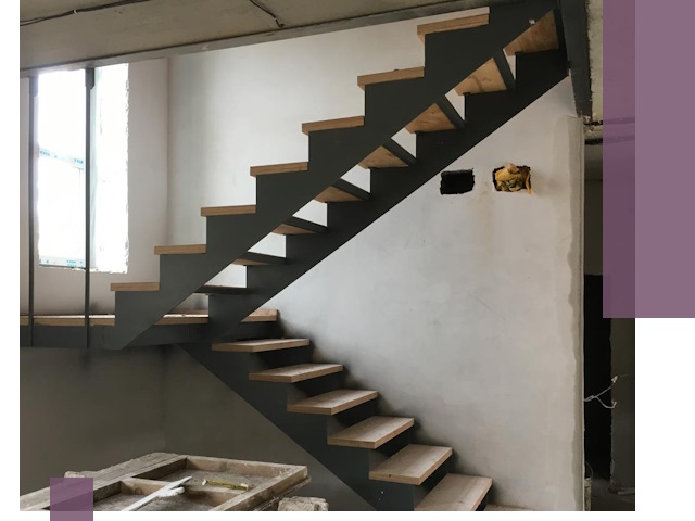 Изготовление лестниц на металлокаркасе в Копейске от производителя