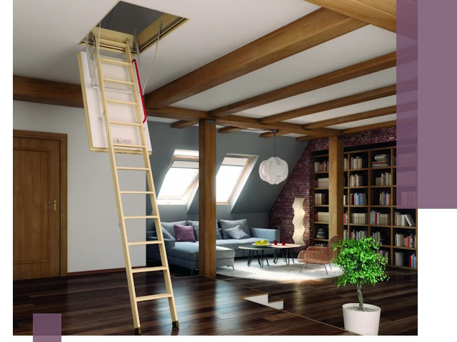 Чердачные лестницы под ключ в Копейске: изготовление и монтаж