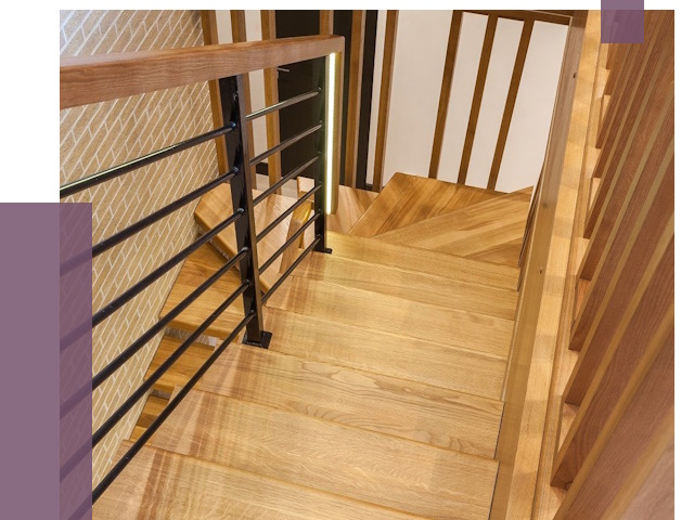 Лестницы из ясеня в Копейске под ключ от 10058 руб. 