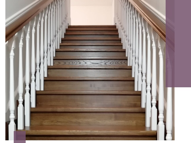 Лестницы из ясеня на заказ в Копейске — изготовление и монтаж