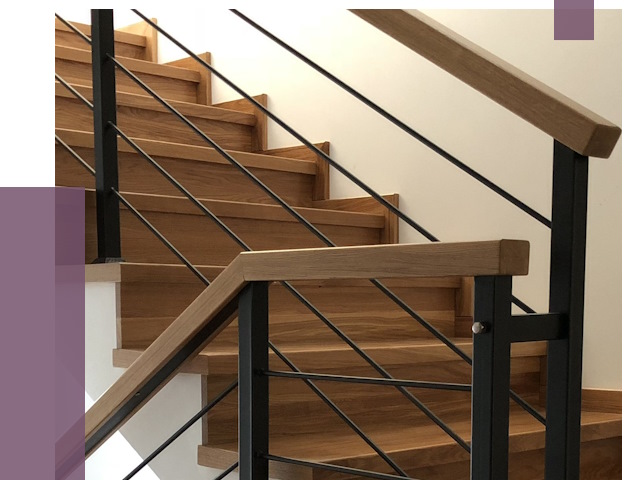 Обшивка металлической лестницы деревом в Копейске от 4362 руб. 
