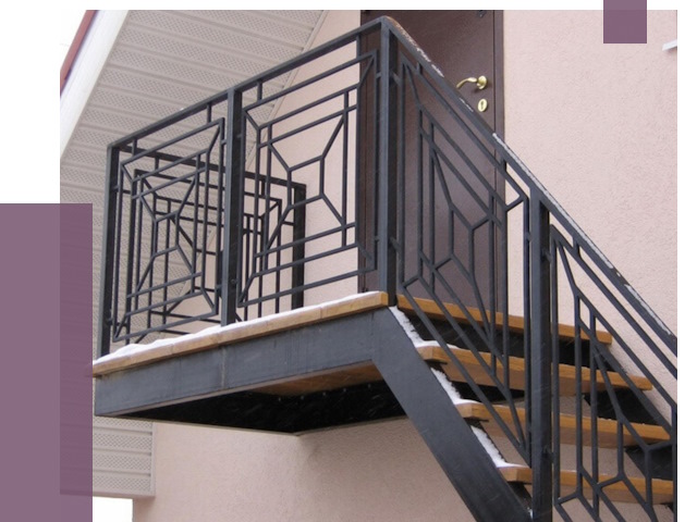 Металлические перила в Копейске от 4310 руб.  | ПРОЛЁТ-Кпс
