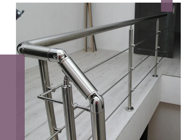 Перила из нержавеющей стали в Копейске от 9031 руб. под ключ | ПРОЛЁТ-Кпс