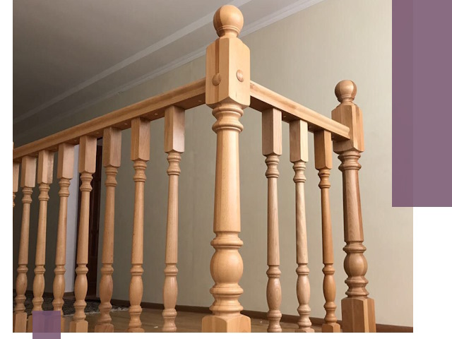 Деревянные перила на заказ в Копейске: монтаж и изготовление