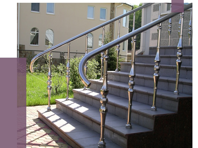 Перила для крыльца в Копейске от 10776 руб. — монтаж ПРОЛЁТ-Кпс