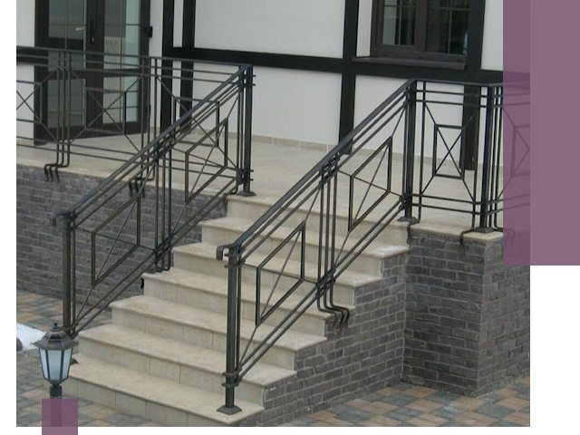 Перила для крыльца в Копейске — монтаж, изготовление и установка