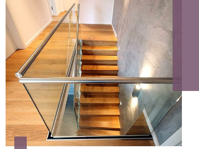 Перила для лестницы в доме — изготовление и монтаж в Копейске