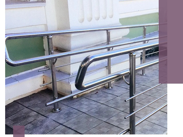 Ограждения пандусов из металла и нержавейки в Копейске