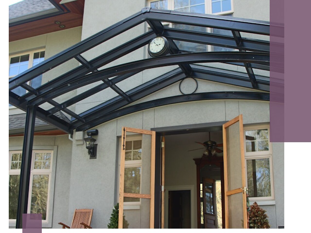 Изготовление и монтаж навесов и козырьков в Копейске