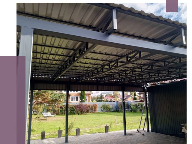 Монтаж навесов в Копейске от 7389 руб. — установка навеса | ПРОЛЁТ-Кпс