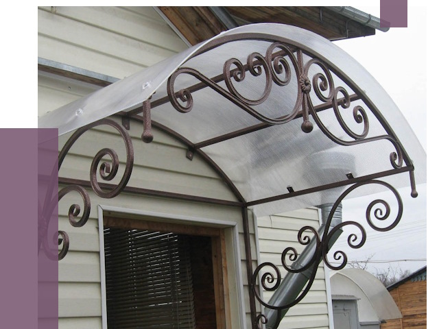 Изготовление козырьков в Копейске от 7389 руб. — заказать | ПРОЛЁТ-Кпс