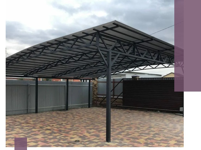 Недорогие навесы под ключ в Копейске — изготовление и монтаж