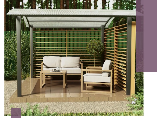 Навесы для дачи в Копейске: изготовление, монтаж и демонтаж