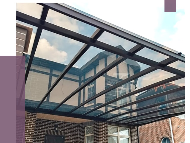 Навесы из поликарбоната в Копейске от 8641 руб. под ключ — ПРОЛЁТ-Кпс