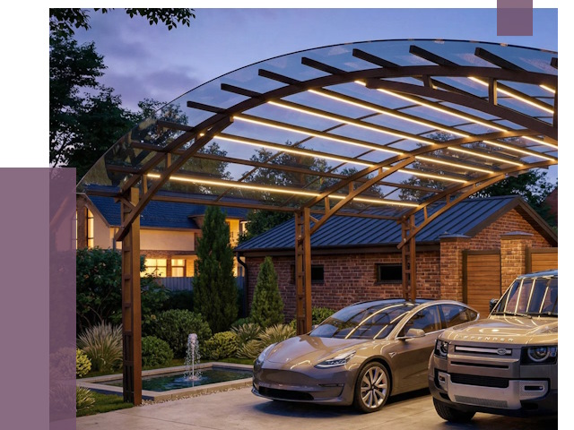 Металлические навесы в Копейске от 12726 руб. под ключ — ПРОЛЁТ-Кпс