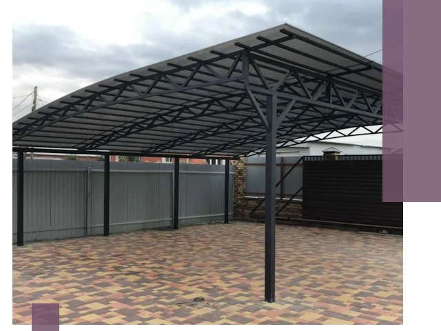 Металлические навесы под ключ в Копейске — изготовление и монтаж