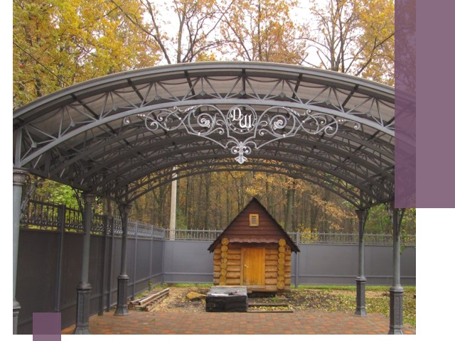 Кованые навесы премиум-класса под заказ в Копейске