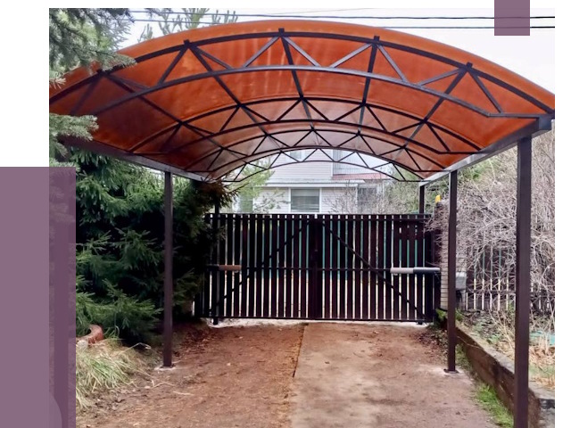 Арочные навесы в Копейске от 12777 руб. — изготовление и монтаж | ПРОЛЁТ-Кпс