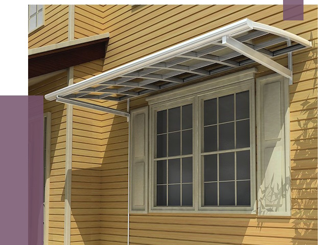 Козырьки над окнами в Копейске от 7646 руб. — монтаж, покупки | ПРОЛЁТ-Кпс