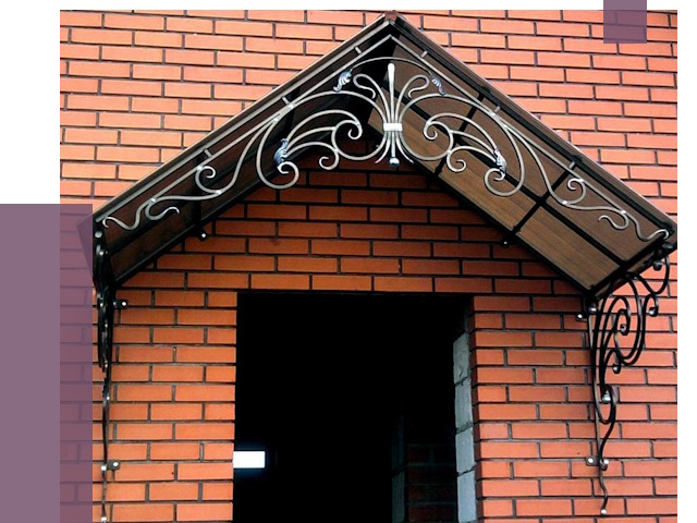 Металлические козырьки в Копейске от 10725 руб. 