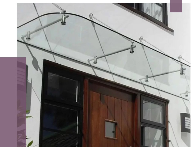 Стеклянные козырьки в Копейске от 18987 руб. | ПРОЛЁТ-Кпс