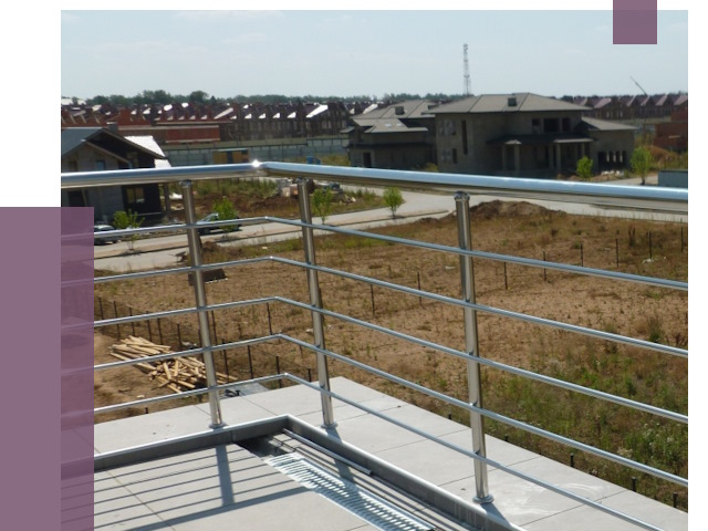 Парапеты из нержавеющей стали в Копейске от 8005 руб. за м² | ПРОЛЁТ-Кпс