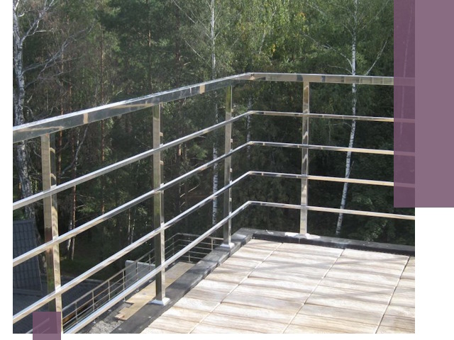 Парапеты из нержавеющей стали в Копейске — изготовление и монтаж