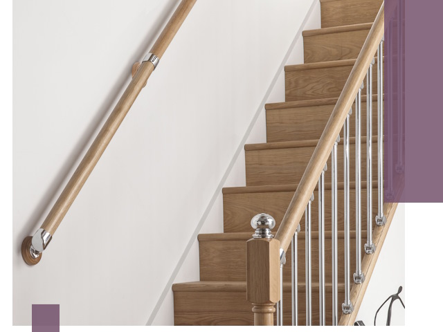 Пристенные поручни из стали и нержавейки под монтаж в Копейске